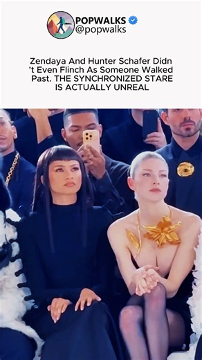 Zendaya & Hunter Schafer’s SYNCHRONIZED STARE Is INSANE ##Zendaya