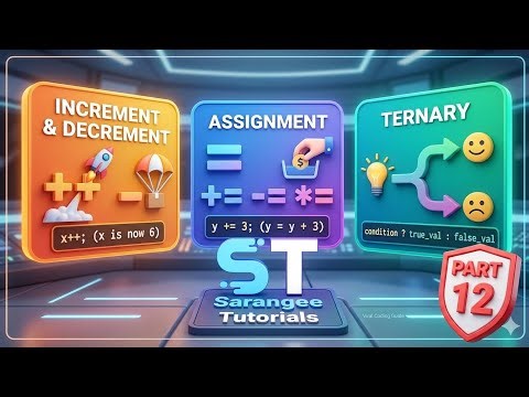 C Language Tutorial Series – Part 12| Operators in C language-III | Sarangee Online Tutorials