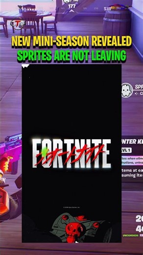 NEW FORTNITE MINI-SEASON NAME REVEALED! SPRITES ARE STAYING? 👀 #Fortnite