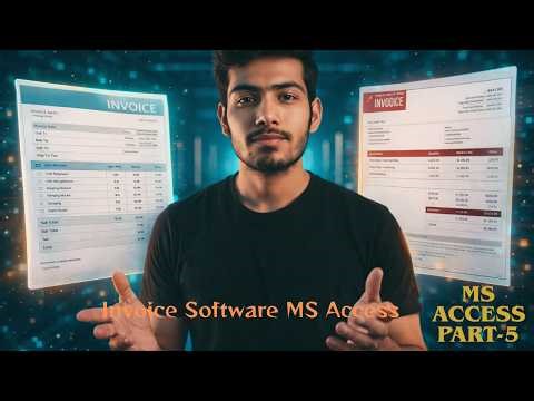 Create Reports & Macros in MS Access | Print Preview & Search Invoice | Invoice Software Part 5.
