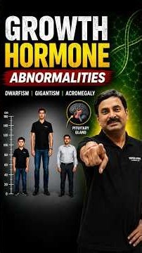 Growth Hormone Abnormalities | Dwarfism to Gigantism Explained! 🧬 Dr. N.S. Jain #foryou #biology