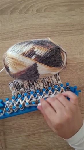 Knitting loom for beginners step by step #knitting #crochet #scarf