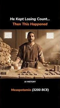 He Kept Losing Count… Then This Happened | Mesopotamia, 3200 BCE #aihistory #shorts