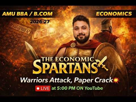 Maha Marathon | ECONOMICS | Last Time Revision | One Shot | AMU B.COM ENTRANCE #b.com #cuet #bba