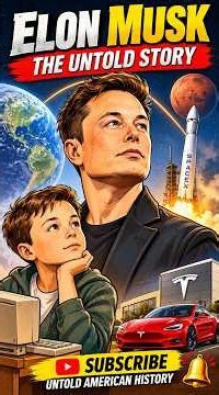 Elon Musk: From a Young Dreamer to a Billionaire | Incredible Life Story | Untold American History.