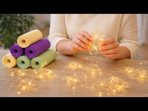 Look what I did with Crepe paper and LED light strips! DIY