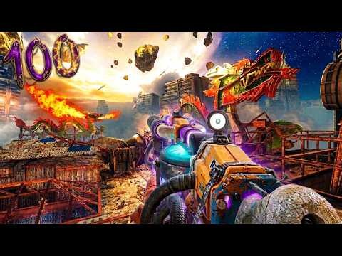 MY NEW HIGHEST ROUND ON BLACK OPS 2 "DIE RISE" ZOMBIES!! ROUND 100 ATTEMPTS!!!!