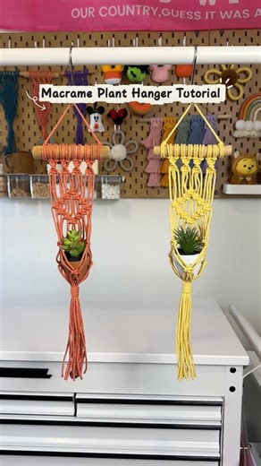 Stacy | Knotty By Nature on Instagram: "Macrame Plant Hanger Tutorial 🧵 🪴 ✨ using 2mm 3ply macrame cord from Ganxxet 🫶🏼 ➡️ Save this Macrame Tutorial for your next diy craft night! 🪢 #macrametutorial #planthanger #diycraft #craftymom #macrameplanthanger @Ganxxet"