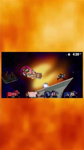 SSF2 Kirby & King Dedede Vs Fox & Falco