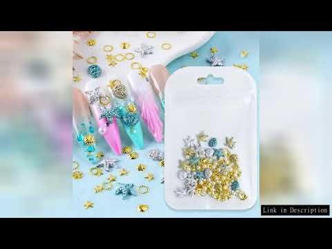 Ocean Style Seashell Starfish Nails Accessories Starfish Conch Metal Rivets Nail Charms Summer DIY N