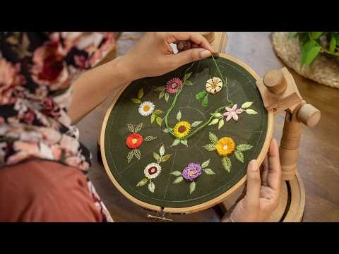 Dimensional Floral Hand Embroidery Course!