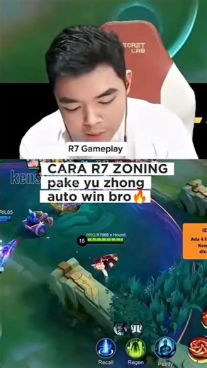 RRQ SUPER DANN HAS TO LEARN A LOT FROM YU ZHONG FROM bg R7 #r7 #rrq #mlbb #mobilelegends #mpl