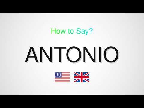 How to Pronounce Antonio | Antonio Correct Pronunciation