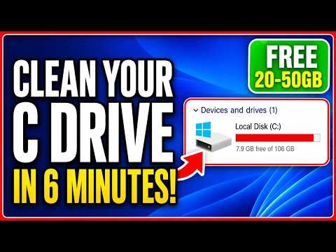Clean Your C Drive in 6 Minutes (Windows 10/11) ✅