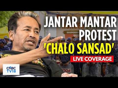 Sonam Wangchuk LIVE: 'CHALO SANSAD' LIVE From Jantar Mantar Protest | Delhi NEET Exam Protest | N18L