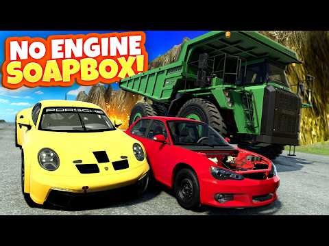 Random NO ENGINE Soapbox Race Creates CHAOS in BeamNG Drive Mods