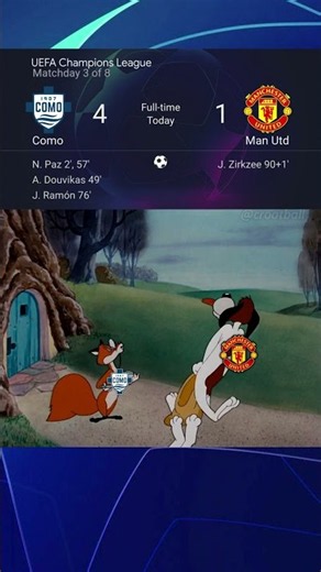 Como 4 1 Manchester United | Champions League Highlights