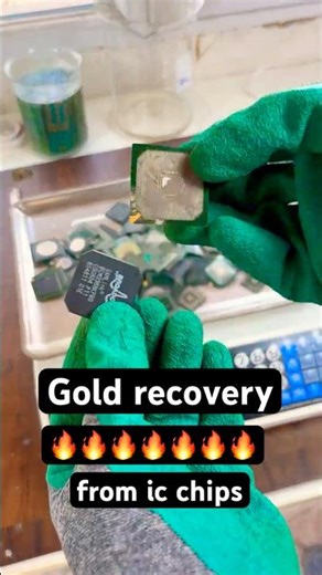 Gold Recovery from Medium Grade BGA IC Chips | How Much Gold Can You Get?