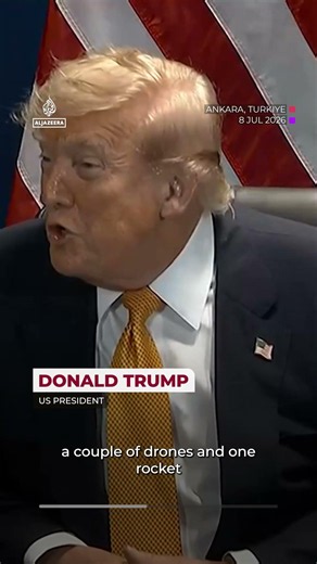 Trump on Iran: ‘We'll probably hit them hard again tonight’ | AJ #shorts