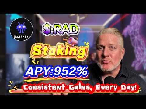 ⚡ Crypto Goldmine! Earned $2,600 in 2 Days Staking RAD – 900%+ APY Super Stable Project! 🔥