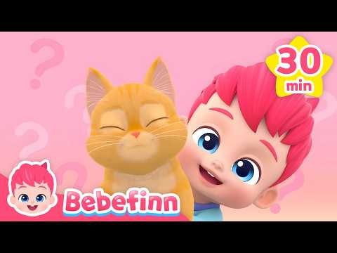 Boo Special! 🐱🧡 | Happy World Cat Day! | Cat Songs & More | Bebefinn Nursery Rhymes