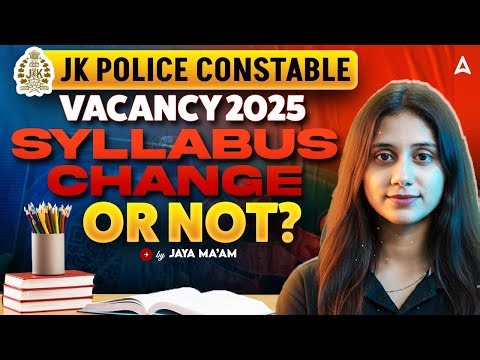 JK Police Constable New Recruitment 2026 | JK Police Constable Syllabus | JKSSB | By Jaya Mam