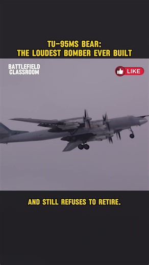 Tu-95 Bear: The Loudest Bomber Ever Built #military #militaryshorts