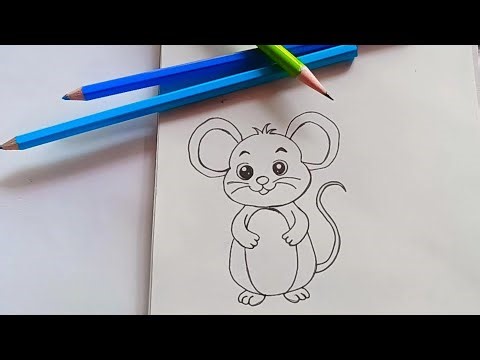 How to Draw a Cute Mouse 🐭✏️ Step by Step