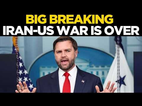 JD Vance LIVE: Iran-US War Is Over? Vance Drops Major Peace Deal Bombshell | World News LIVE