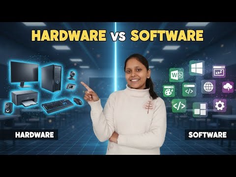 💻 Hardware and Software | Class V Computer | Easy Explanation