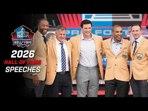 ALL 2026 Pro Football Hall of Fame Speeches