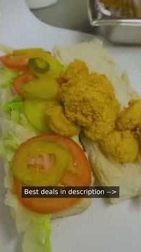 The Most OVERLOADED Shrimp Po' Boy Ever? 🥪 Fried to Perfection!