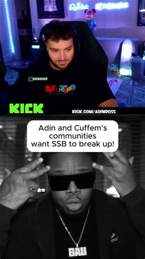 ADIN & CUFFEM'S COMMUNITIES WANT SSB SPLIT? #adinross #adin #kickstreaming