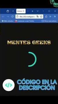 #SPINNER con #HTML y #CSS #webdevelopment #webdesign #programming #maths #ciencia #informática #code