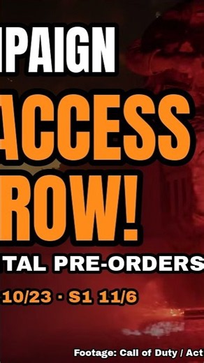 MW4 Campaign Early Access Starts TOMORROW #Shorts
