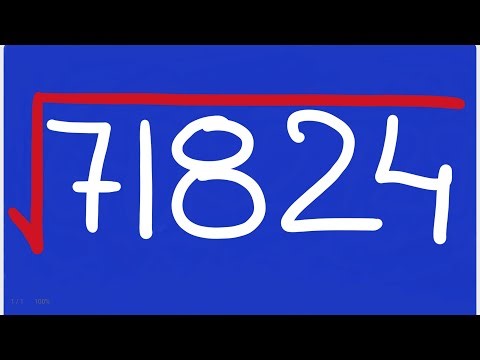 Square Root of 71824 | Clear Audio MIC | Squares and Square Root |