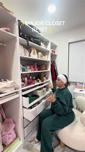 Major Closet Reset ✨ #fyp #declutter #clean #reset #overconsupmtion | Closet Decluttering