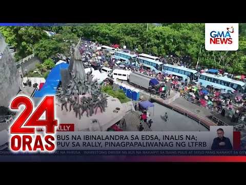'INC' buses parked along EDSA removed | 24 Oras