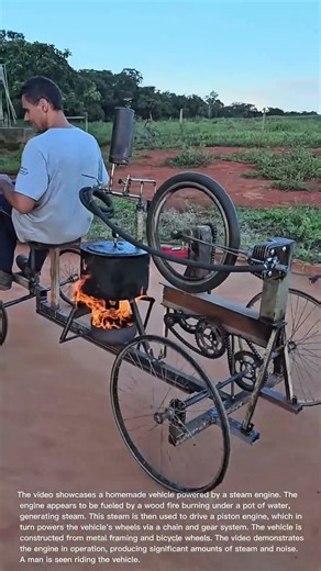 Homemade Steam-Powered Vehicle: Ingenious DIY Engineering!