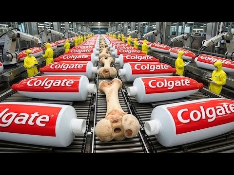 Inside The Largest Toothpaste Factory — From Animal Bones To Finished Toothpaste (Full Process)