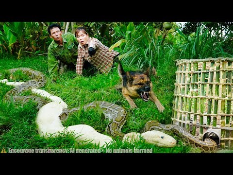 72 Hours Hunting Giant Pythons with Traditional Bamboo Traps – Harvesting 1000+ Corn Cobs For Market