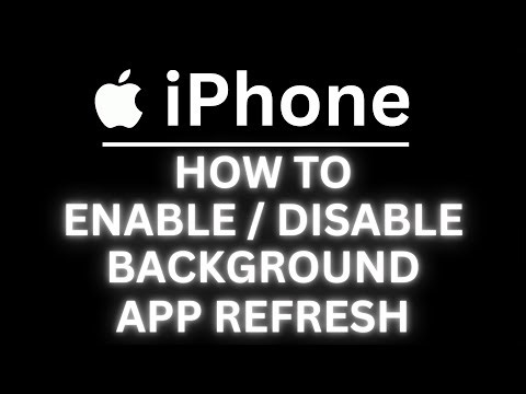 How to Enable or Disable the Background App Refresh on an iPhone | Easy iOS Tutorial