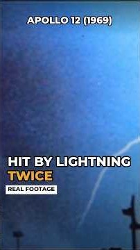 Apollo 12: The Rocket That Got Hit by Lightning Twice #facts #usa #nostalgia #nasa #lightning #sce