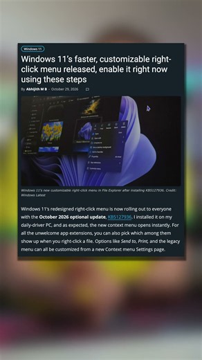 Windows 11 Right Click Menu