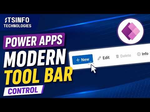 Power Apps Modern Tool bar Control | Power Apps Modern Controls