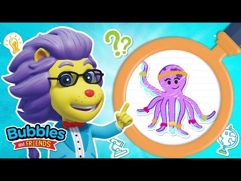 🐙 Octopus Facts for Kids: 8 Arms, 3 Hearts and Color Changing Camoflauge! | Bubbles and Friends
