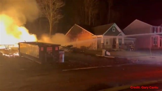 A Warren County home was destroyed after catching fire on Tuesday. | LOCAL 12, WKRC-TV