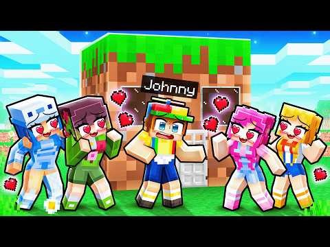 Surviving on ONE TINY BLOCK With GIRLFRIENDS in Minecraft!