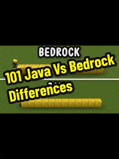 101 Minecraft Differences Against Java And Bedrock Edition #bedrock #Minecraft #java #fyp #Insane