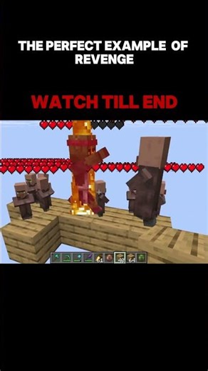 Villager KILLS Zombie 😱 | Revenge in Minecraft! #minecraft #viral #gaming #trending #survival
